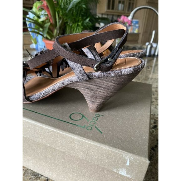 BACIO 61 TOMBOLO Women's Open Toe Leather Ankle - Picture 5 of 8